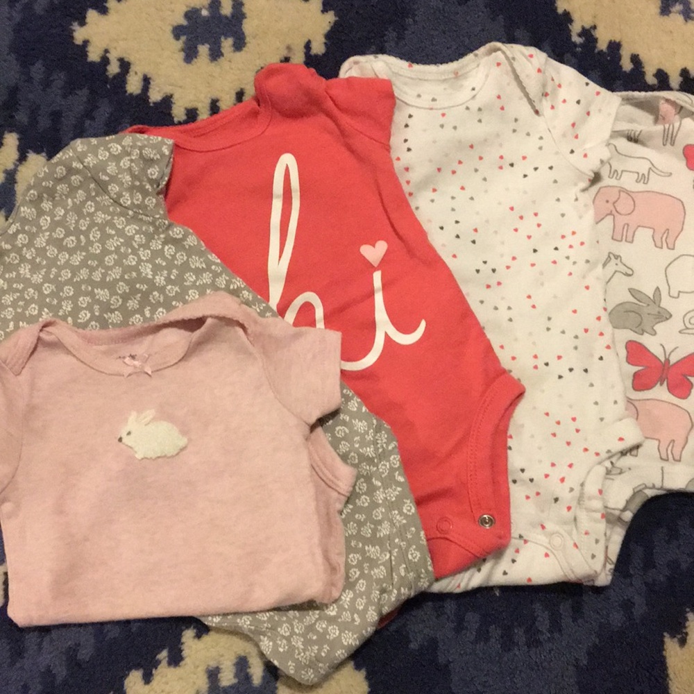Carters onesies (5 piece set), size 3 months - Picture 1 of 3